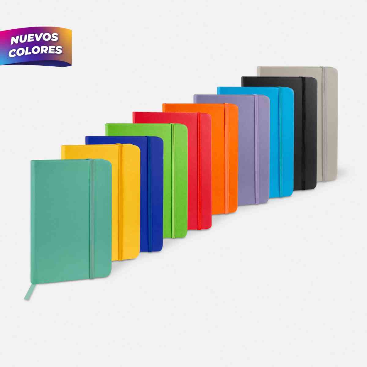 LIBRETA DE 80 HOJAS PASTA EN DIFERENTES COLORES