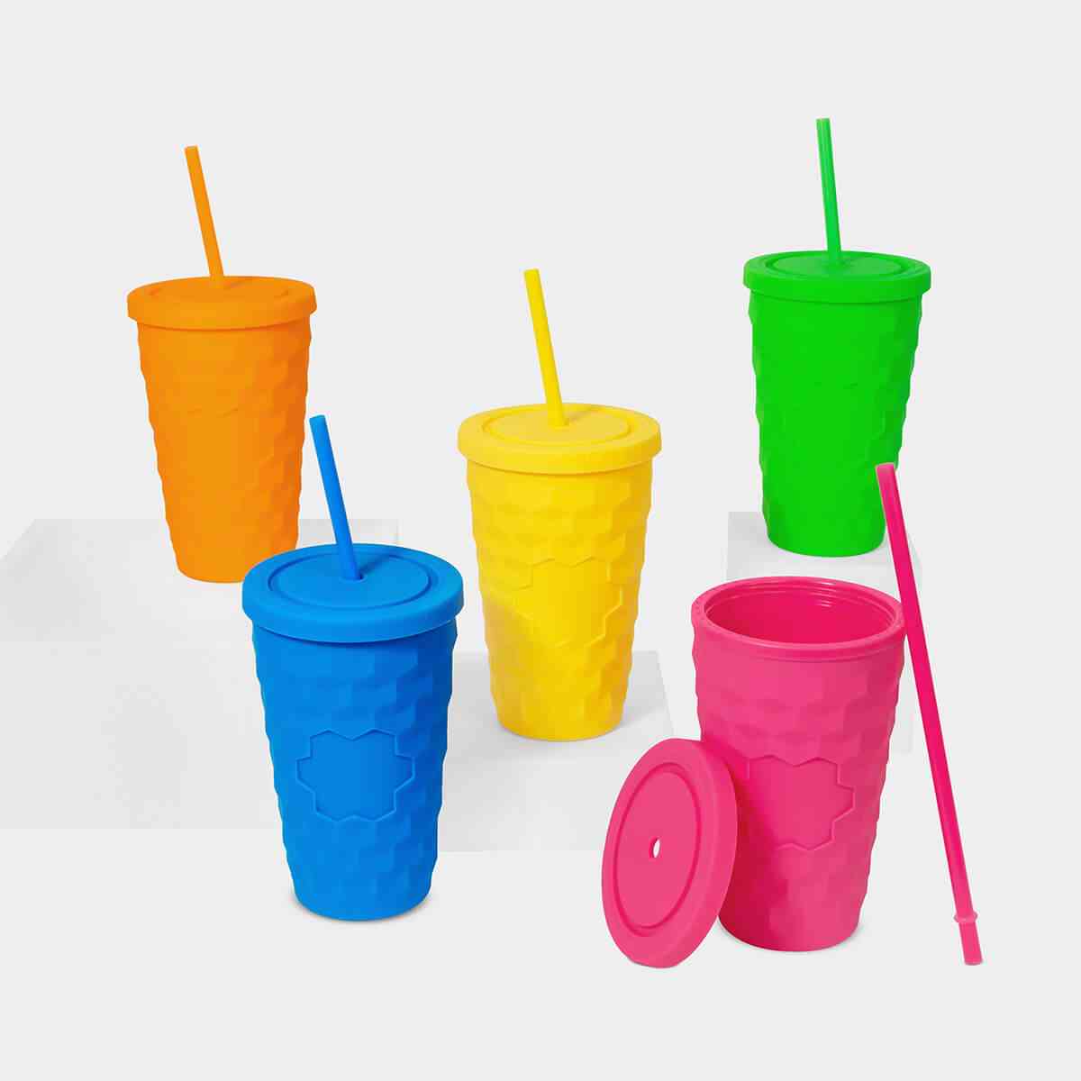 VASO DE PLASTICO COLORES INTENSOS